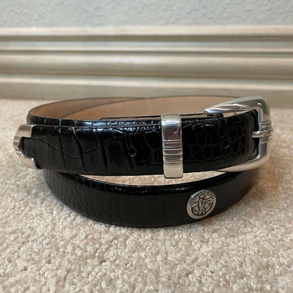 Golf Classic Accessories Golf Classic Mens Genuine Italian Calfskin Leather Belt Black